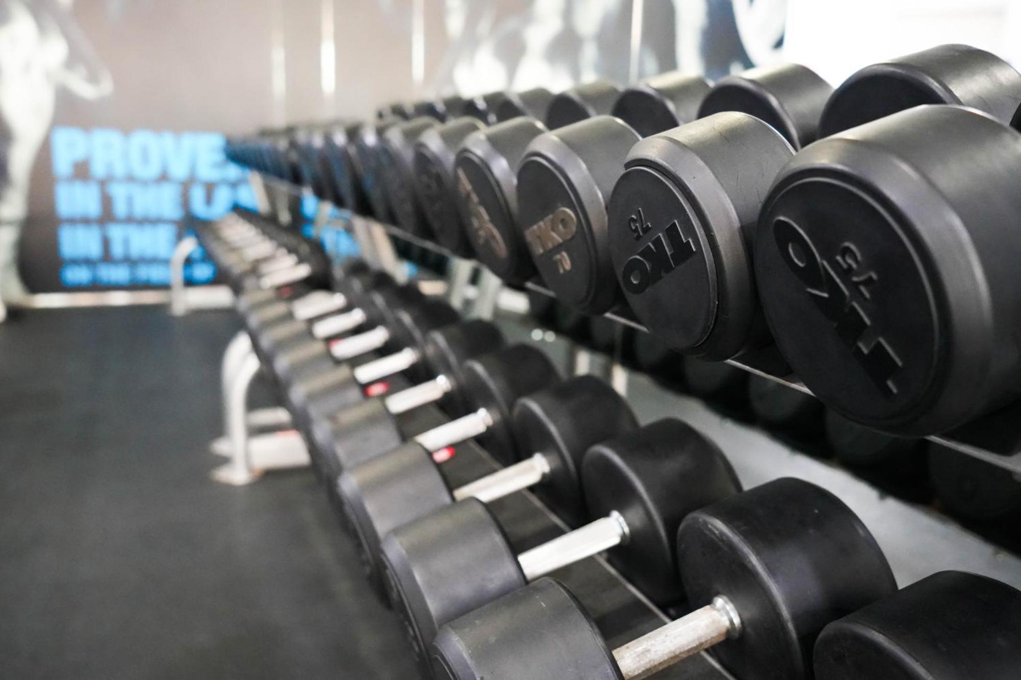 Moevenpick Grand Al Bustan Hotel Dubai Exterior photo Dumbbells on a rack